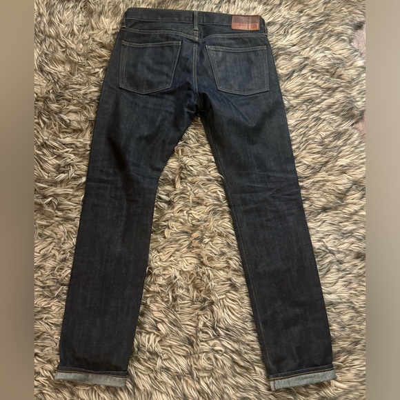 JCREW J. CREW JAPANESE DENIM DARK WAS SZ 30 30x32 Shadow Wash - Picture 5 of 10